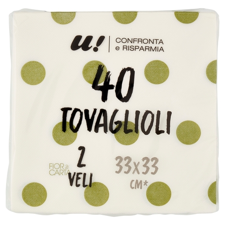 40 Tovaglioli 2 Veli U! Confronta e Risparmia